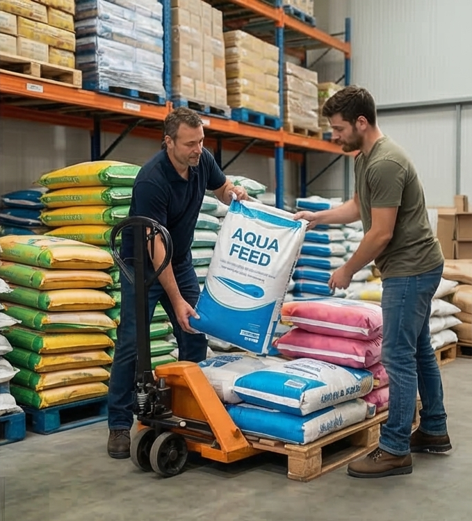 Distribuição de Rações para Peixes